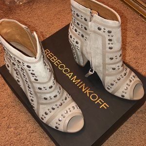Brand new Rebecca minkoff nude studded booties 7.5